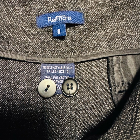 Reitmans Preferred Fit Grey Trousers- Size 9 - Picture 7 of 8